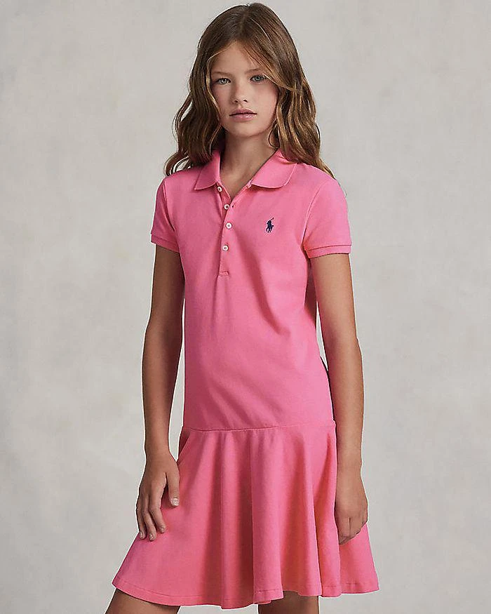 商品Ralph Lauren|Girls' Polo Dress - Little Kid, Big Kid,价格¥446,第1张图片