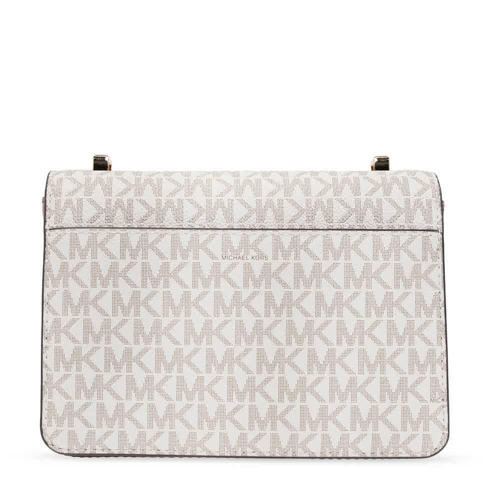 商品Michael Kors|Michael Kors Ladies Hendrix Extra-small Logo Convertible Crossbody Bag - Cream,价格¥1677,第4张图片详细描述