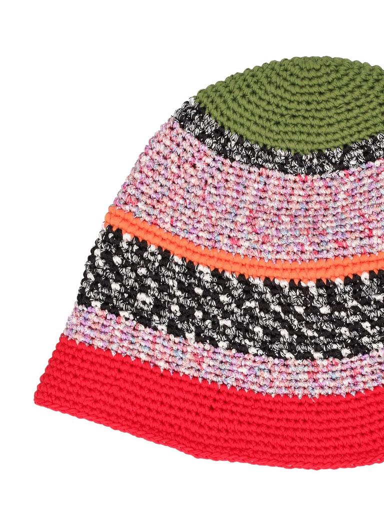 Cotton & Viscose Crochet Bucket Hat商品第1张图片规格展示