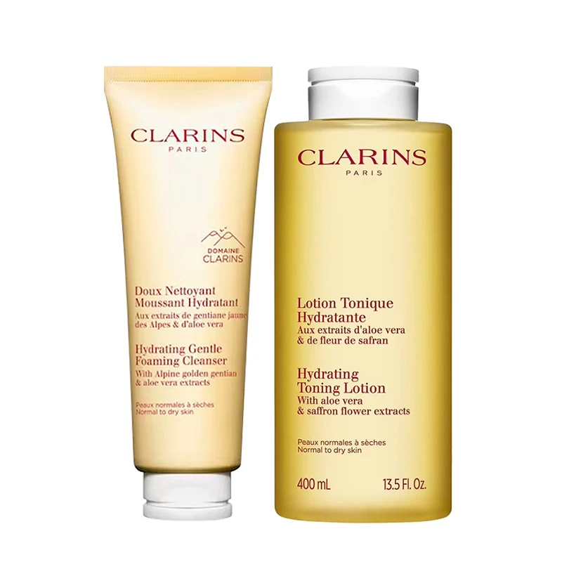 商品Clarins|Clarins娇韵诗基础温和系列组合套装 洁面125ml+黄水400ml,价格¥396,第1张图片