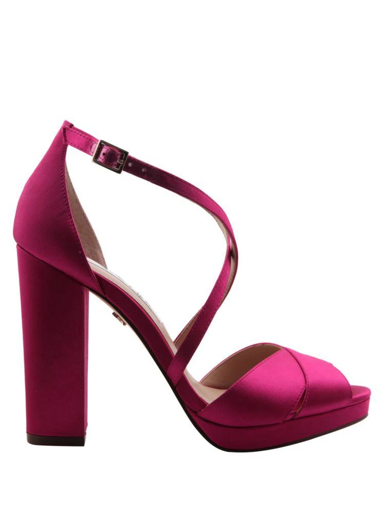 商品Nina|Marylyn Satin Peep Toe Pumps,价格¥402,第4张图片详细描述