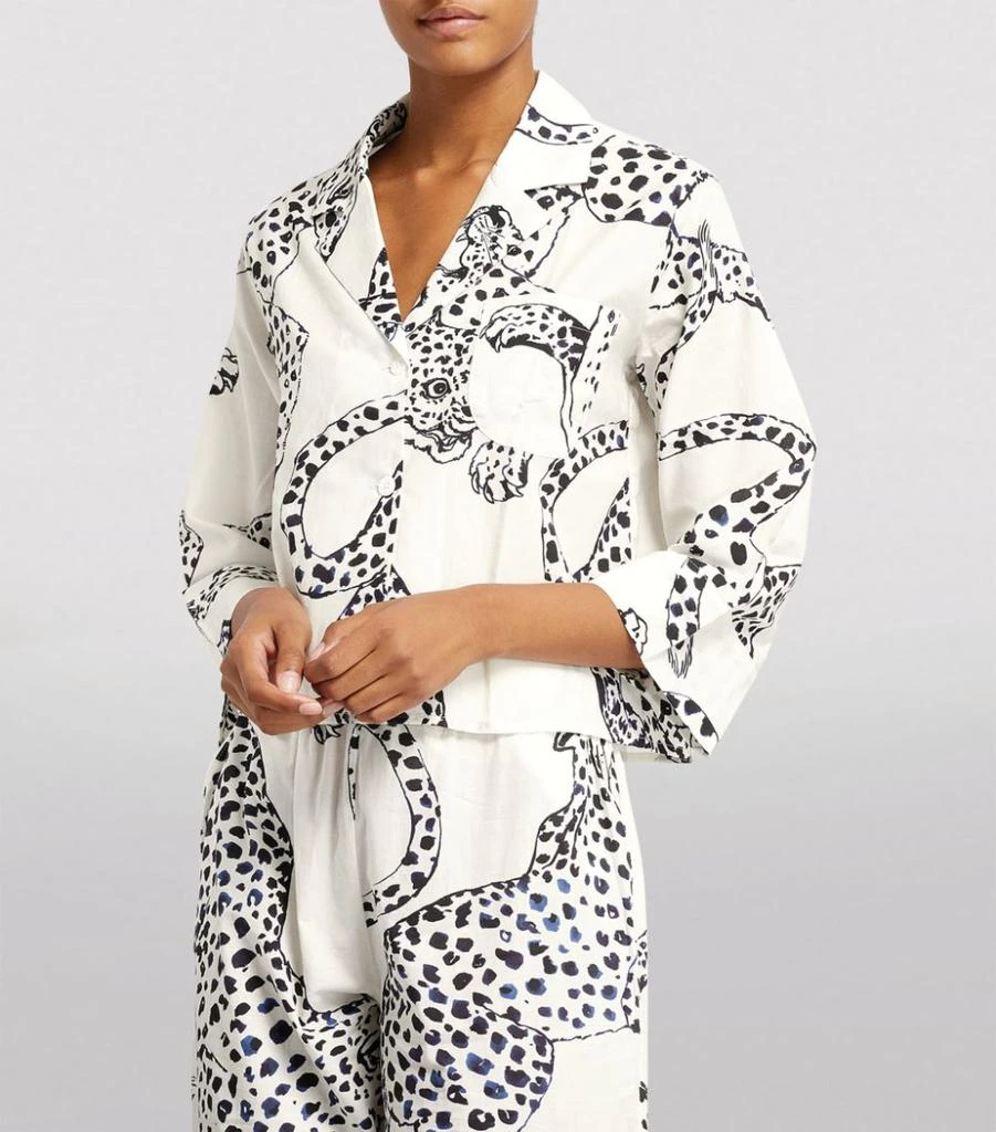 商品Desmond & Dempsey|Jaguar Print Pyjama Shirt,价格¥808,第3张图片详细描述