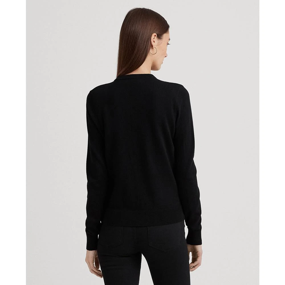 商品Ralph Lauren|Women's Belting-Print Twill & Jersey Cardigan,价格¥752,第2张图片详细描述