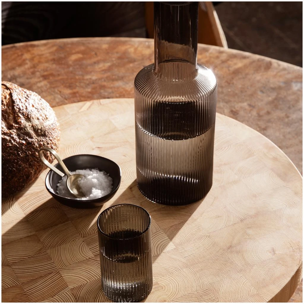 商品Ferm Living|Ripple Verrines - Set of 4 - Smoked Grey,价格¥356,第4张图片详细描述