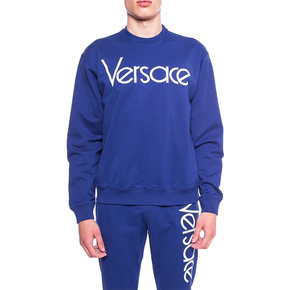 VERSACE 男士宝蓝色棉质圆领卫衣 A80470-A217878-A902P 商品