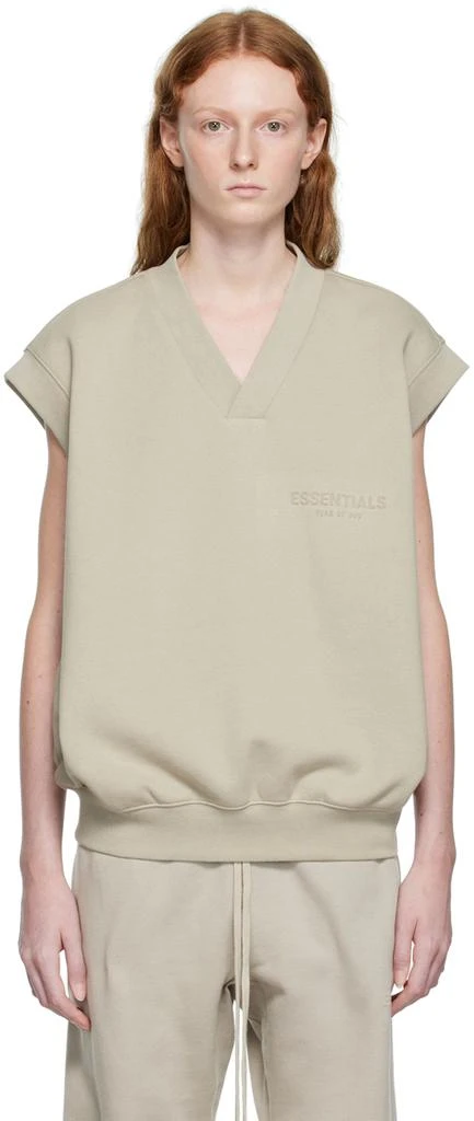 商品Essentials|Gray V-Neck Vest,价格¥487,第1张图片