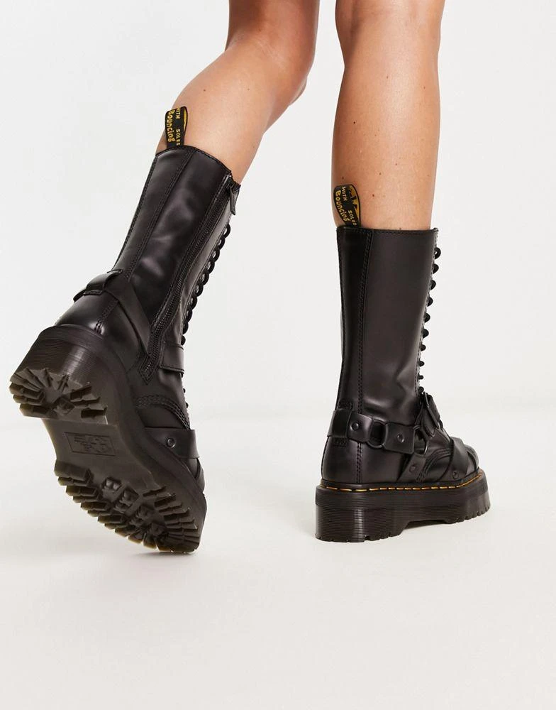 商品Dr. Martens|Dr Martens 1914 quad harness leather boots in black,价格¥2018,第2张图片详细描述