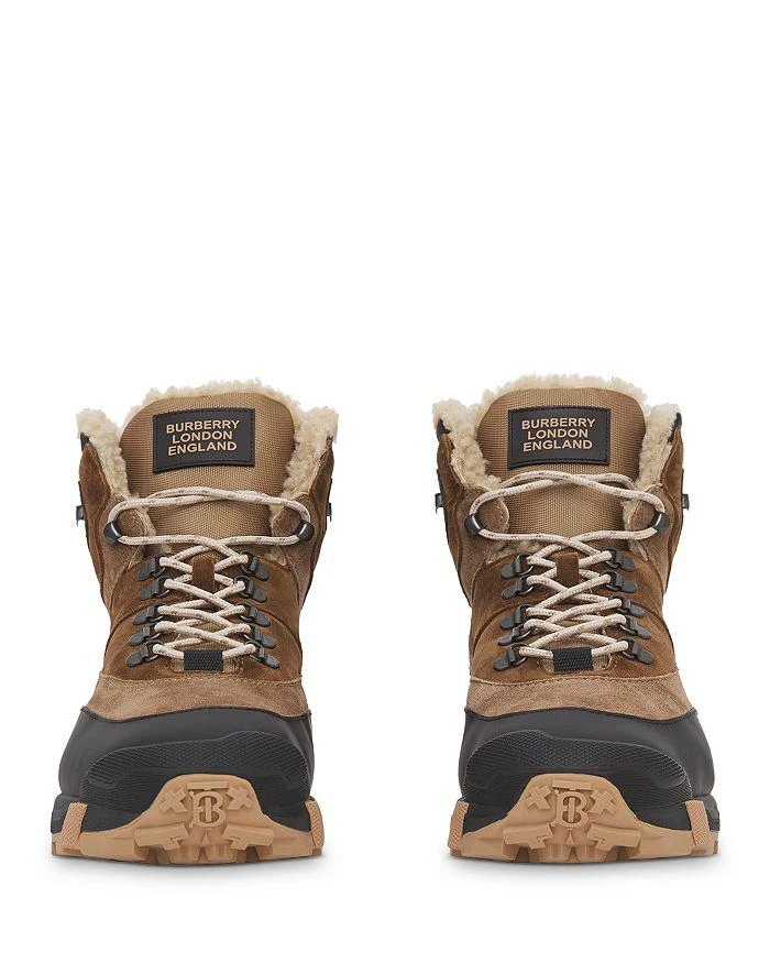 商品Burberry|Men's Suede Shearling Lined Hiking Boots,价格¥7409,第4张图片详细描述