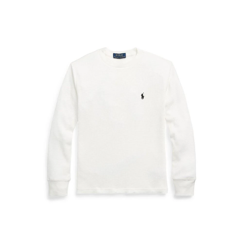 商品Ralph Lauren|大童款华夫格针织棉质 T 恤,价格¥171,第1张图片