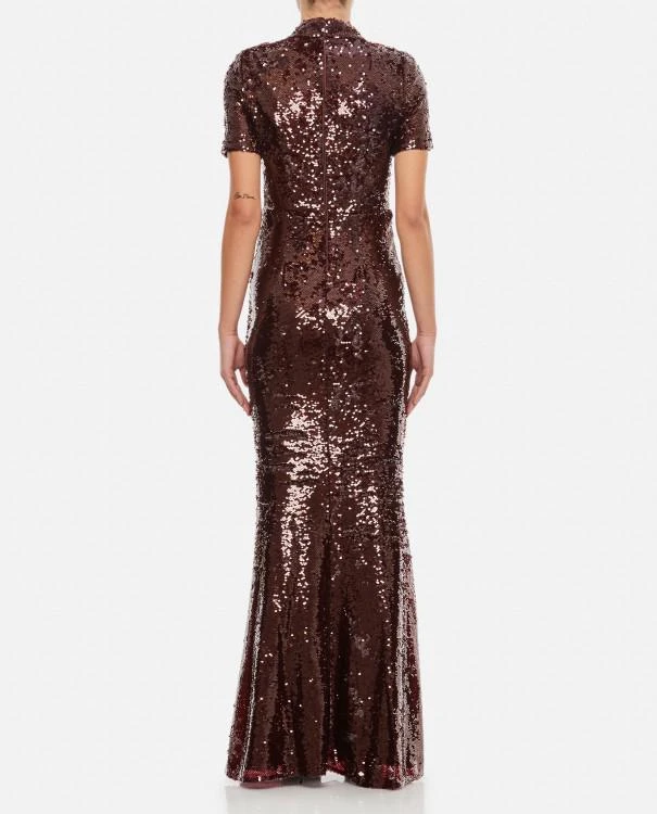 商品Self Portrait|Brown Sequin Maxi Dress,价格¥3017,第3张图片详细描述