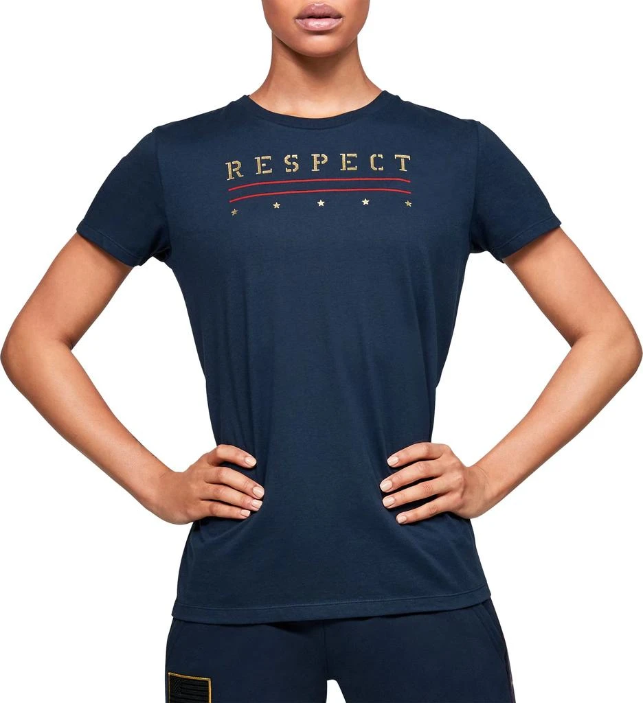 商品Under Armour|Under Armour Women's Project Rock Veteran's Day Graphic T-Shirt T恤,价格¥289,第1张图片