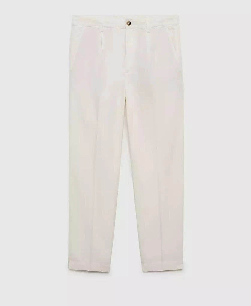 商品Mango|Men's Cotton Lyocell Pleated Pants,价格¥371,第3张图片详细描述
