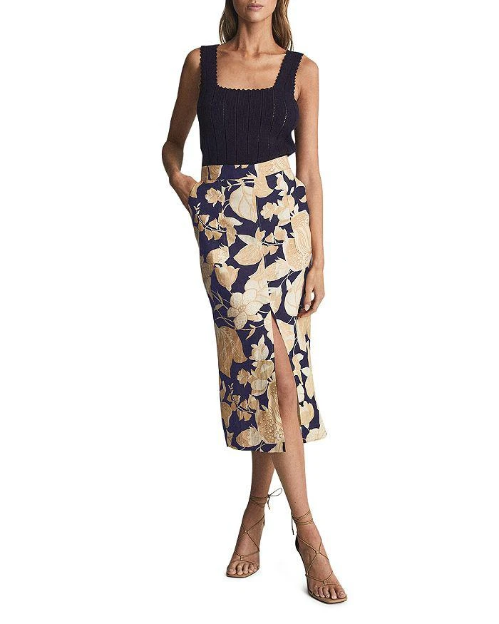 商品REISS|Jackson Printed Pencil Skirt,价格¥667,第3张图片详细描述