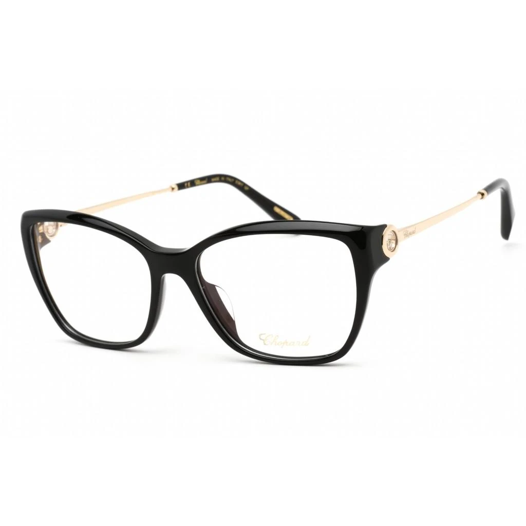 商品Chopard|Chopard Women's Eyeglasses - Full Rim Shiny Black/Gold Cat Eye Frame | VCH322S 0700,价格¥2821,第1张图片