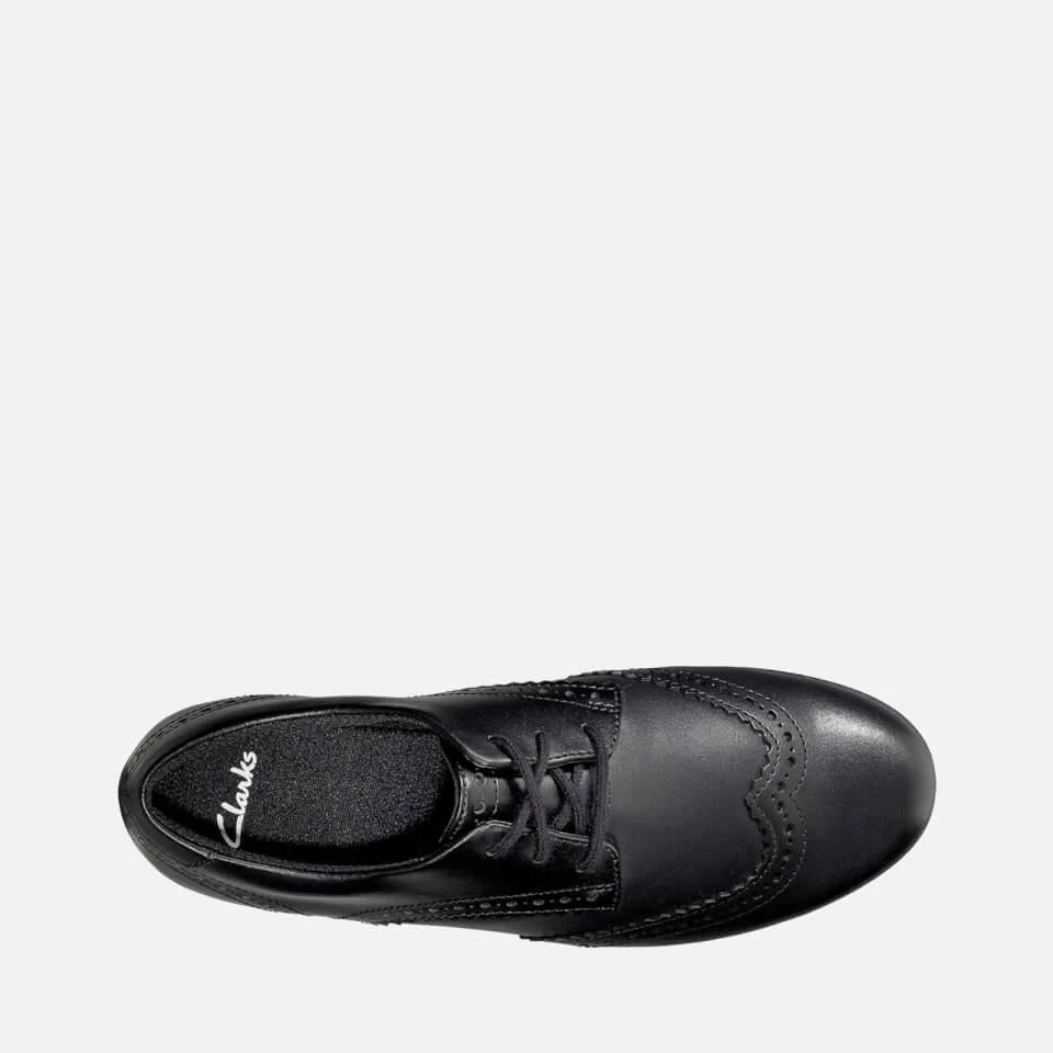 商品Clarks|CLARKS KIDS' SCALA LACE SCHOOL SHOES - BLACK LEATHER,价格¥183,第3张图片详细描述