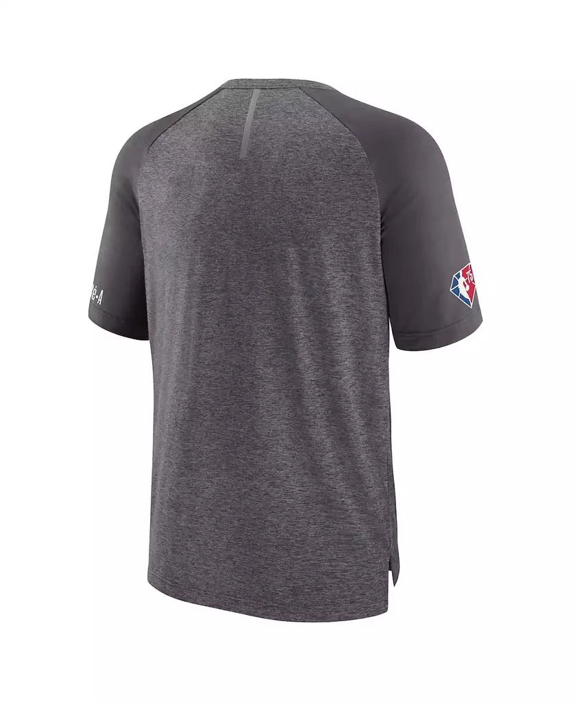 商品Fanatics|Men's Heathered Gray Orlando Magic 2022 Noches Ene-Be-A Core Shooting Raglan T-shirt,价格¥381,第4张图片详细描述