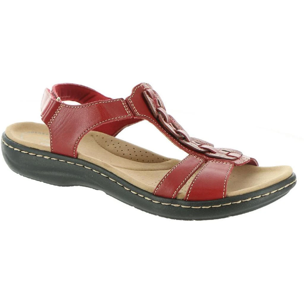 商品Clarks|Clarks Womens Laurieann Kay Leather T-Strap Sport Sandals,价格¥207,第1张图片