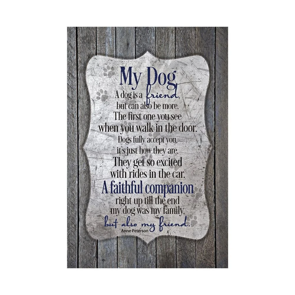 商品Dexsa|My Dog New Horizons Wood Plaque with Easel and Hook, 6" x 9",价格¥239,第1张图片