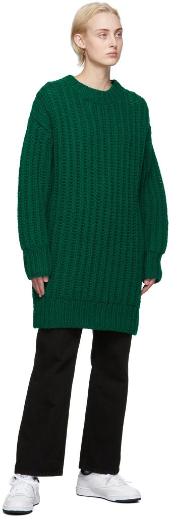 Green Hand Knitted Sweater商品第4张图片规格展示
