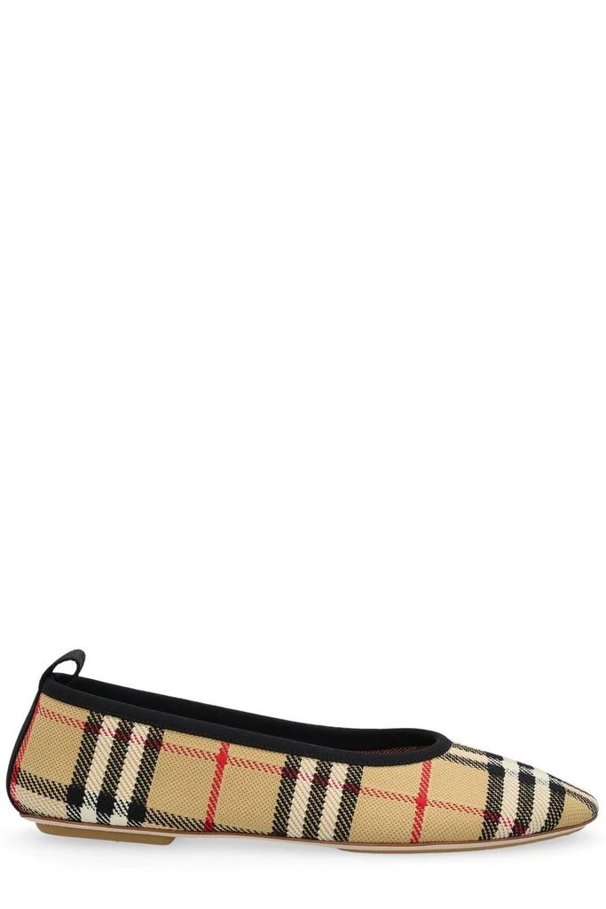 商品Burberry|Burberry Vintage Check Round-Toe Ballerina Flats,价格¥3302,第1张图片