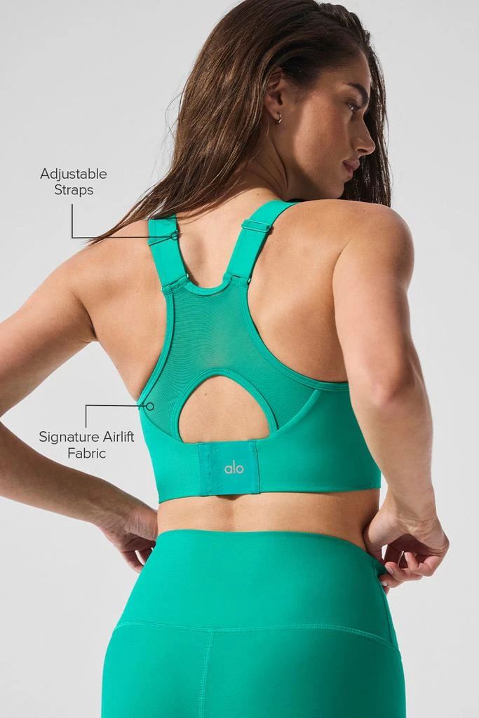 商品Alo|Airlift Empower Bra - Spruce Green,价格¥754,第2张图片详细描述