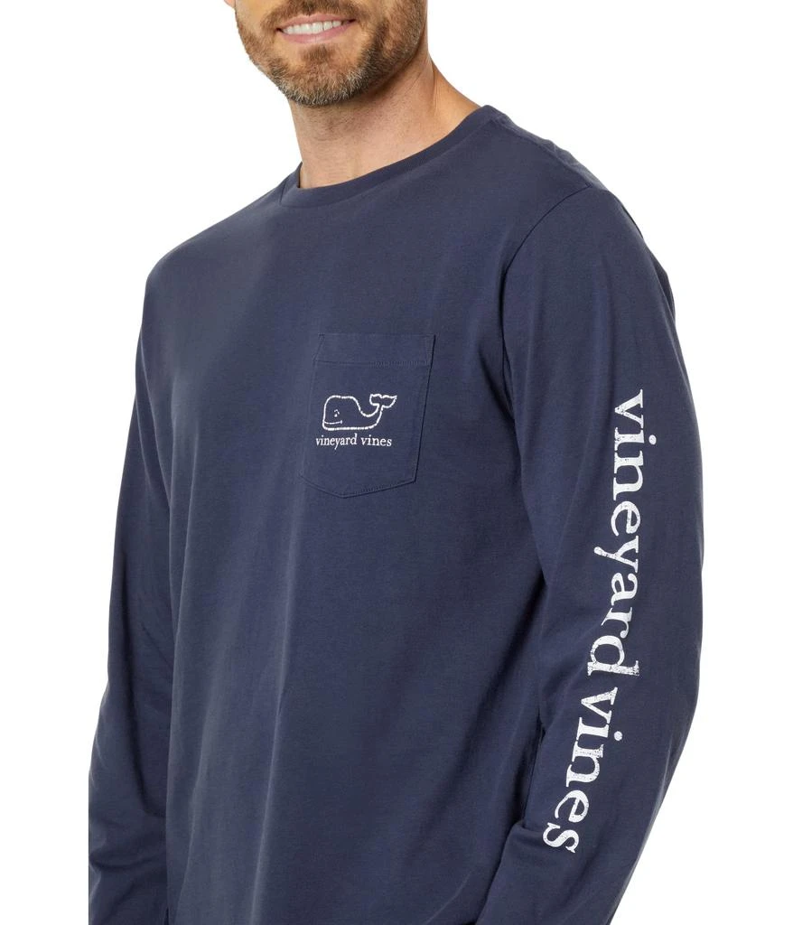 商品Vineyard Vines|Long Sleeve Vintage Whale Pocket T-Shirt,价格¥357,第3张图片详细描述