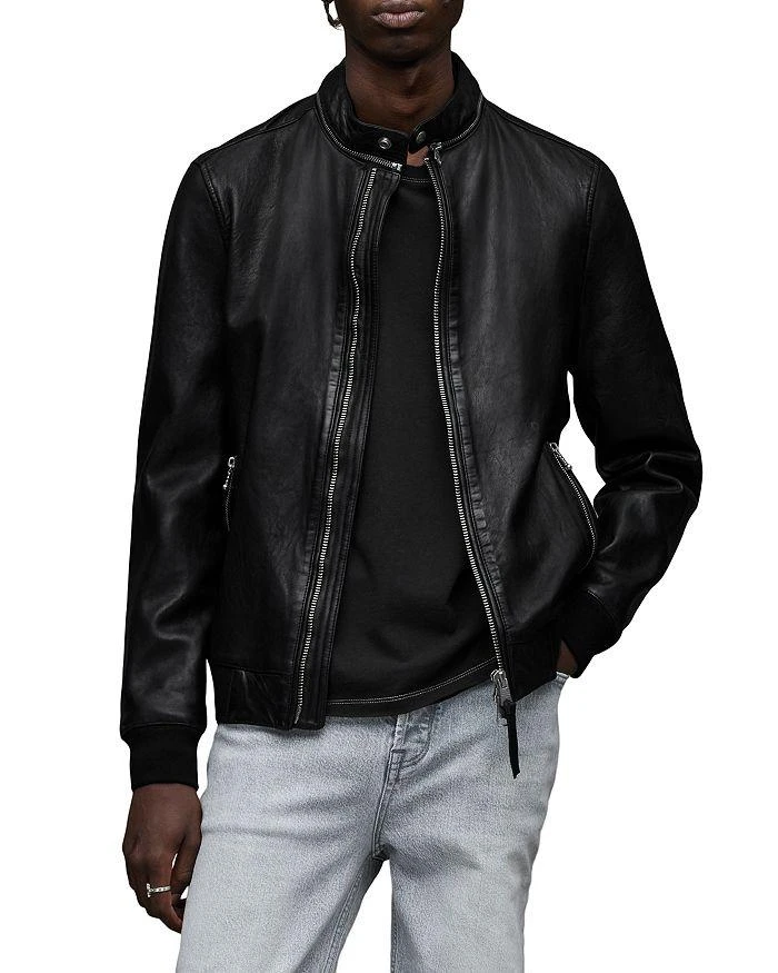 商品ALL SAINTS|Morris Leather Bomber Jacket,价格¥3137,第1张图片