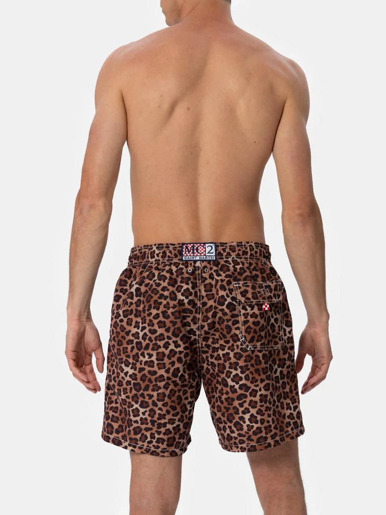 Man Mid-length Gustavia Swim-shorts With Animalier Print 商品