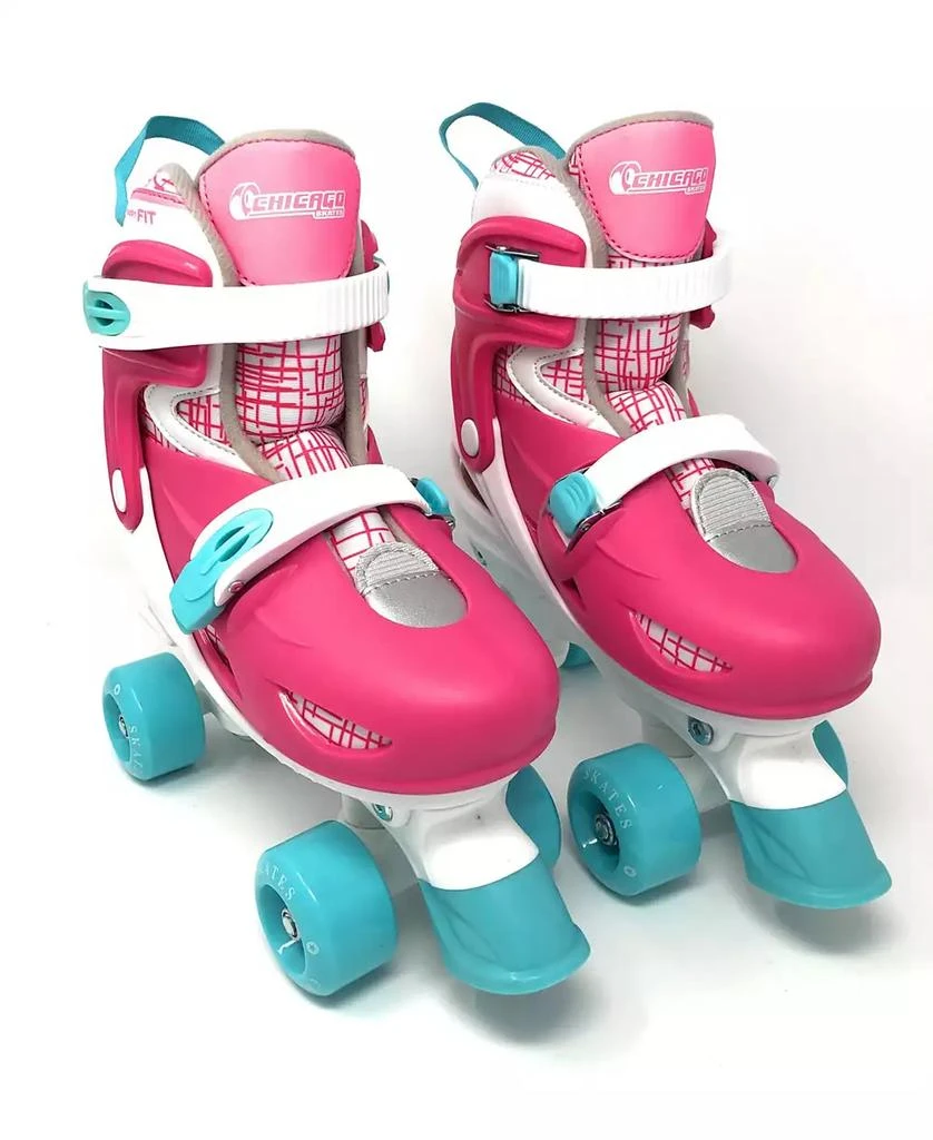 商品Chicago Skates|Chicago Girls Adjustable Quad Roller Skate 7pc Set - Size S (J10-J13),价格¥524,第2张图片详细描述