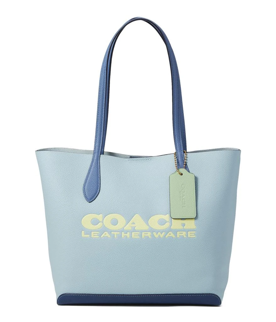 商品Coach|Color-Block Leather Kia Tote,价格¥1878,第1张图片