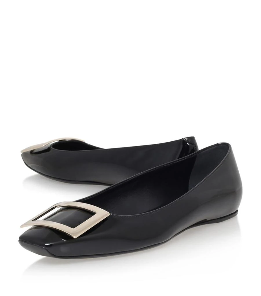 商品Roger Vivier|Patent Quadrata Trompette Ballet Flats,价格¥6192,第4张图片详细描述