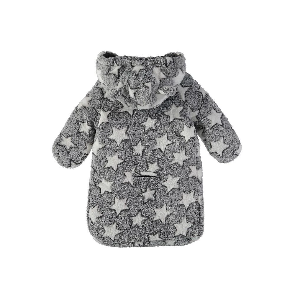 商品S Rothschild & CO|Rothschild Baby Boys Plush Star Print Hooded Carbag Coat,价格¥157,第2张图片详细描述