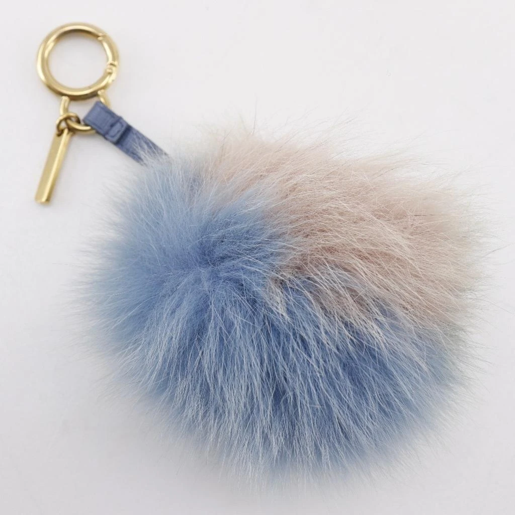商品[二手商品] Fendi|blue pink Fur Leather Handbag Charm (Pre-Owned),价格¥2681,第3张图片详细描述