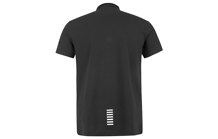 商品[国内直发] Emporio Armani|阿玛尼 EA7 字母时尚短袖Polo衫 男款 黑色,价格¥483,第5张图片详细描述