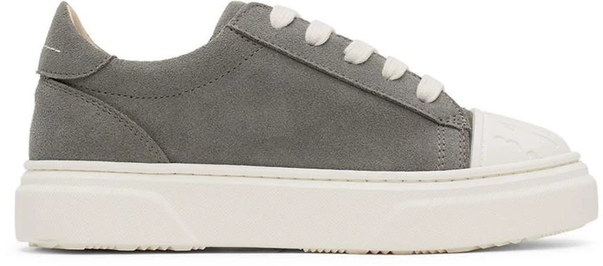 商品MAISON MARGIELA|Kids Grey Lace-Up Sneakers,价格¥1343,第1张图片