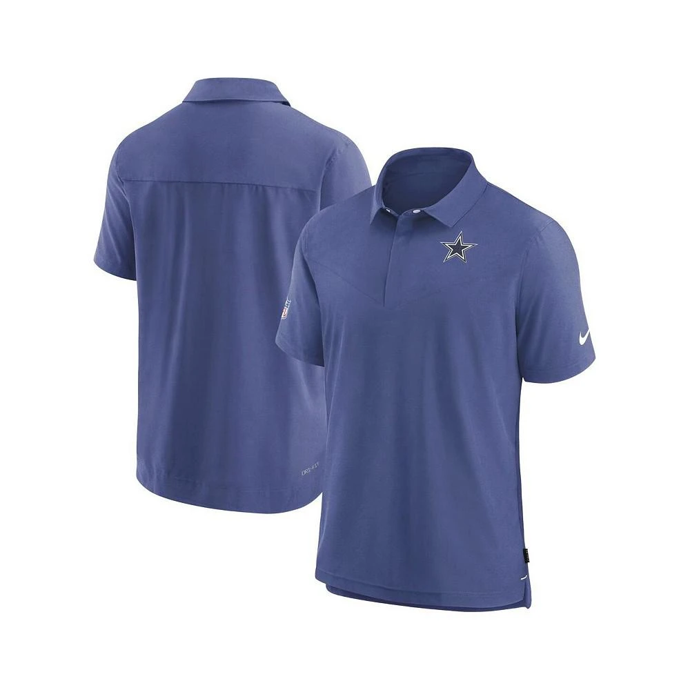 商品NIKE|Men's Navy Dallas Cowboys Sideline Lockup Performance Polo Shirt,价格¥611,第1张图片