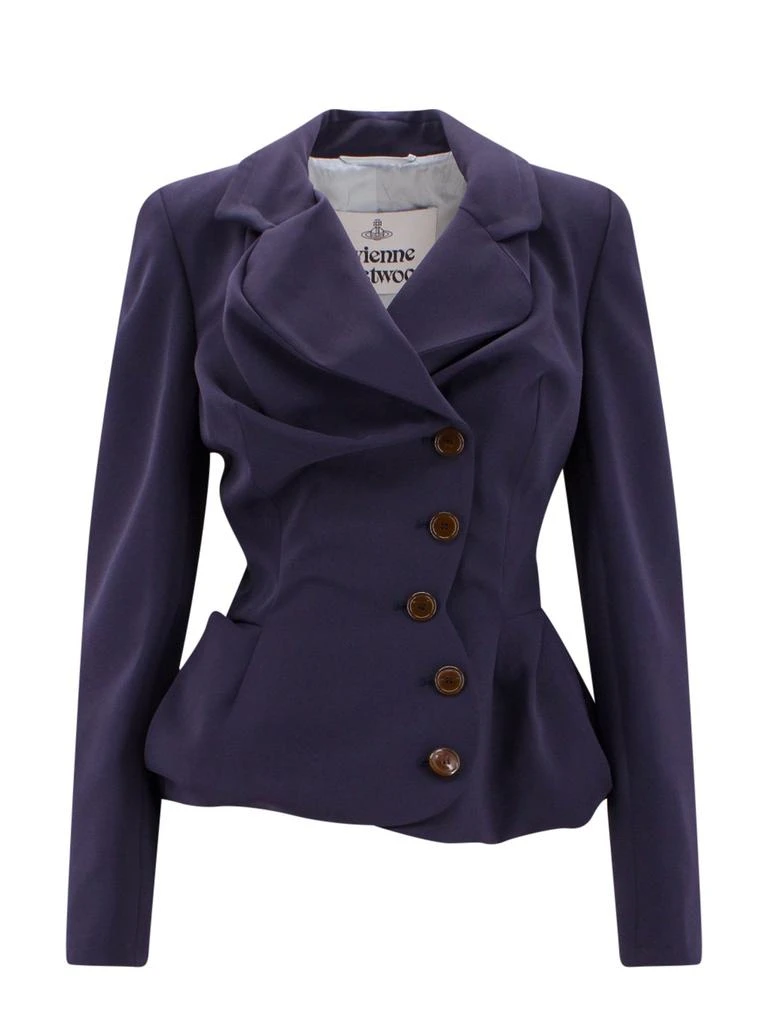 商品Vivienne Westwood|Vivienne Westwood Double-Breasted Asymmetric Blazer,价格¥4695,第1张图片