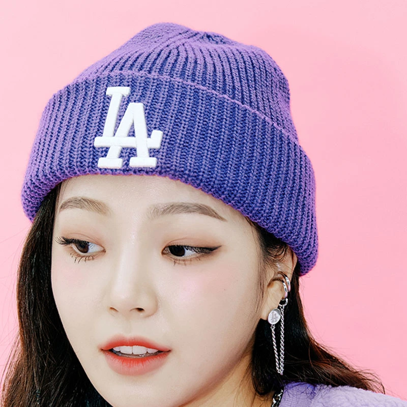 商品MLB|【韩国直邮】MLB男女帽子NY毛线帽LOGO刺绣秋冬运动休闲果冻防风冷帽,价格¥232,第1张图片