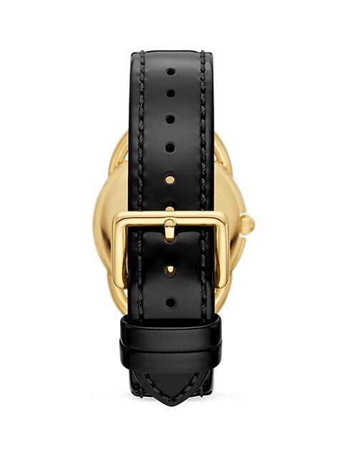 商品Tory Burch|The Miller Goldtone Stainless Steel & Leather Strap Watch,价格¥1870,第4张图片详细描述