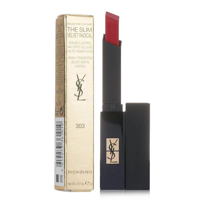 商品Yves Saint Laurent|Yves Saint Laurent 小黑条口红 细管丝绒纯口红 - # 303 -303(2g/0.07oz),价格¥247,第2张图片详细描述