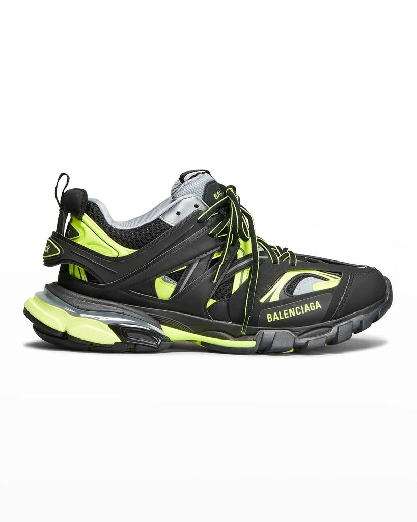 商品Balenciaga|Men's Track Faux Leather-Mesh Trainer Sneakers,价格¥8039,第1张图片