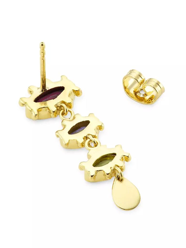 商品Room Service|Bindi Blessing 24K-Gold-Plated &amp; Multi-Gemstone Evil Eye Drop Earrings,价格¥1814,第3张图片详细描述