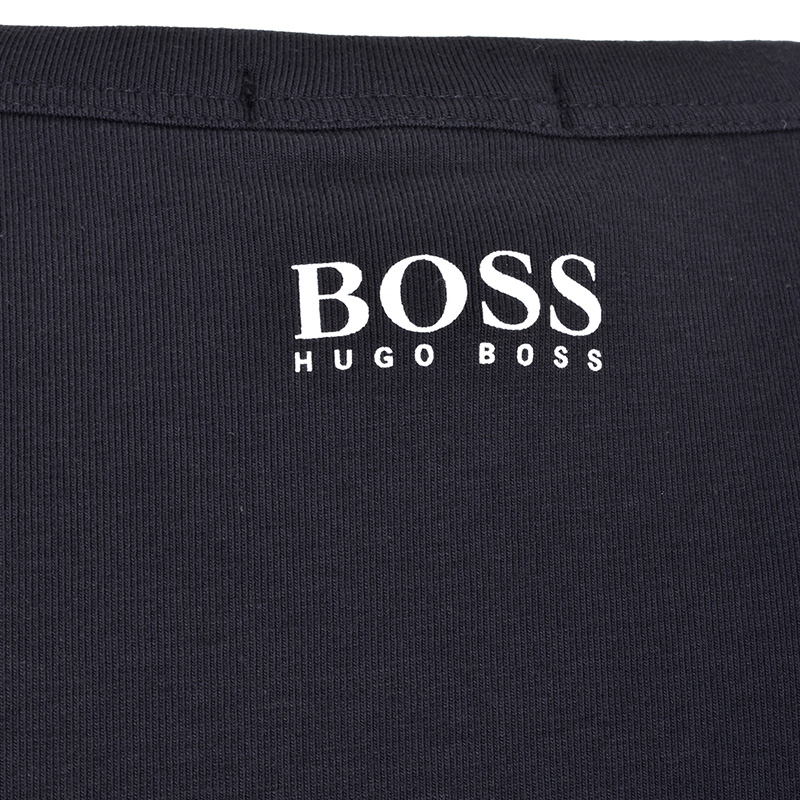 Hugo Boss 雨果博斯 男士棉质混纺LOGO图案圆领休闲短袖T恤 TEE8-50383423-410商品第4张图片规格展示
