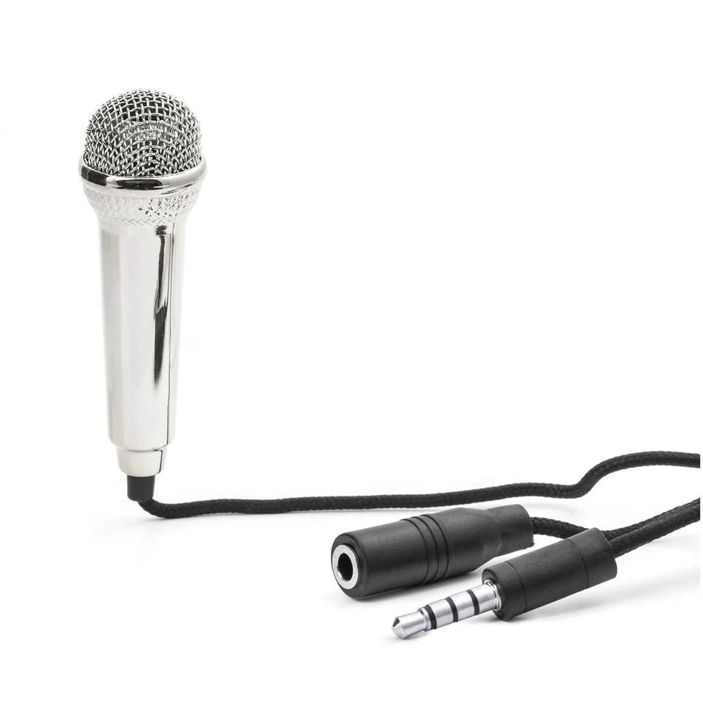 商品Kikkerland|Mini Karaoke Microphone - Silver,价格¥118,第2张图片详细描述