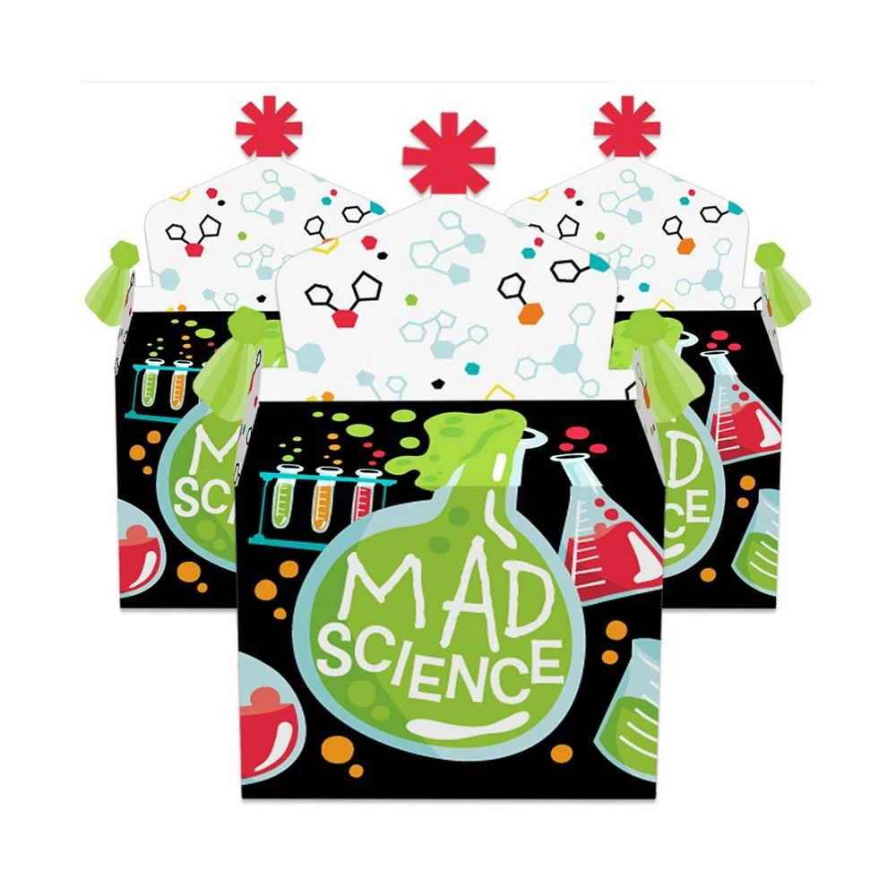 商品Big Dot of Happiness|Scientist Lab - Treat Box Party Favors - Mad Science Baby Shower or Birthday Party Goodie Gable Boxes - Set of 12,价格¥142,第2张图片详细描述