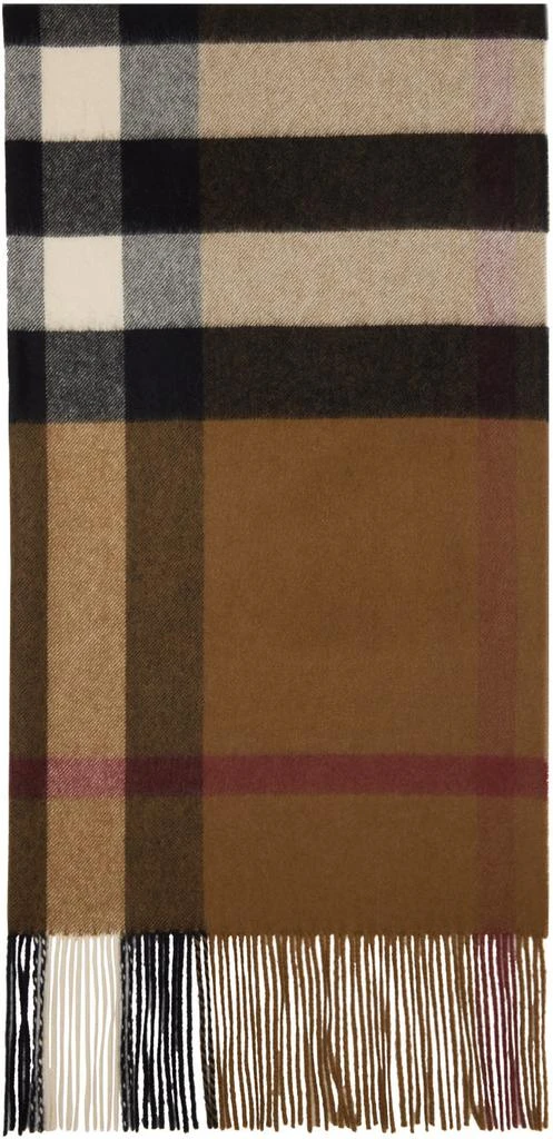 商品Burberry|棕色 Oversized 围巾,价格¥7094,第1张图片详细描述