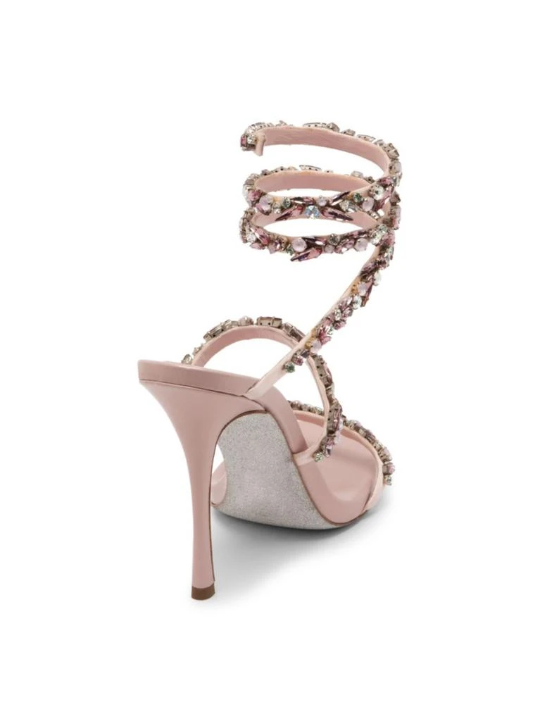 商品Rene Caovilla|Cleo Ankle-Wrap Crystal-Embellished Satin Sandals,价格¥4482,第3张图片详细描述