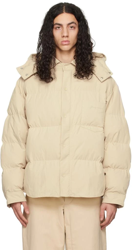 商品Jacquemus|Beige Le Papier 'La Doudoune Chemise' Puffer Jacket,价格¥4329,第1张图片