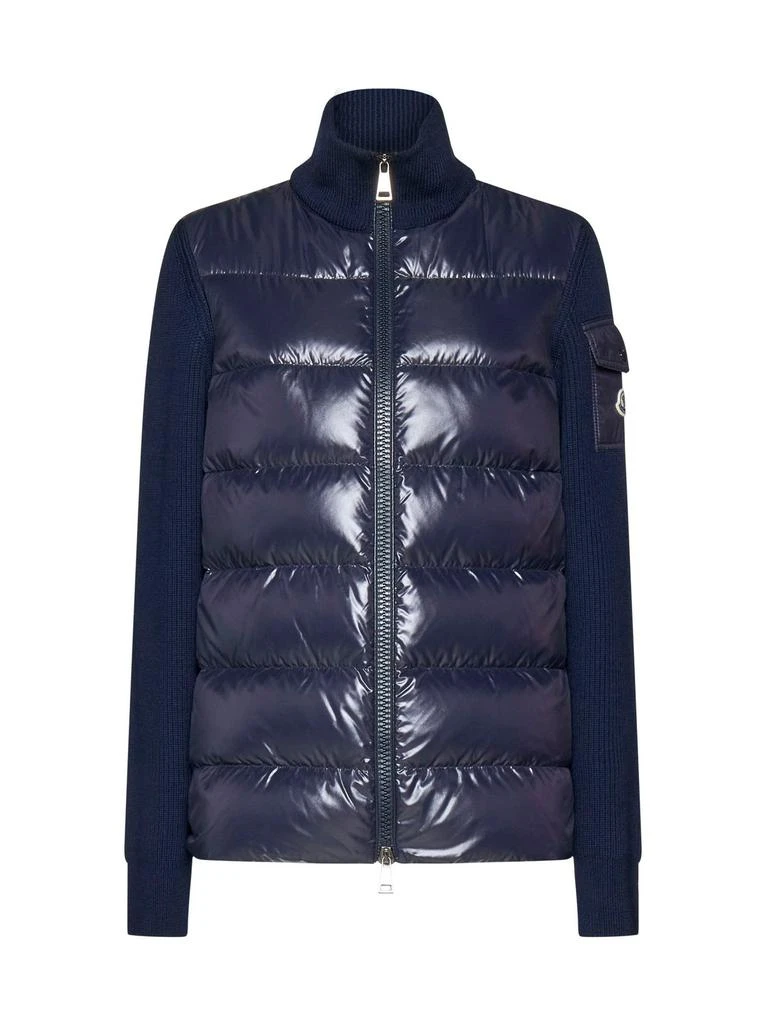 商品Moncler|Moncler Contrasting Padded Knitted Jacket,价格¥6077,第1张图片