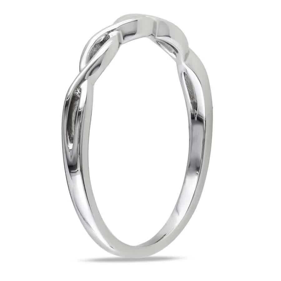 商品Amour|Infinity Wedding Band in 14K White Gold,价格¥1901,第2张图片详细描述